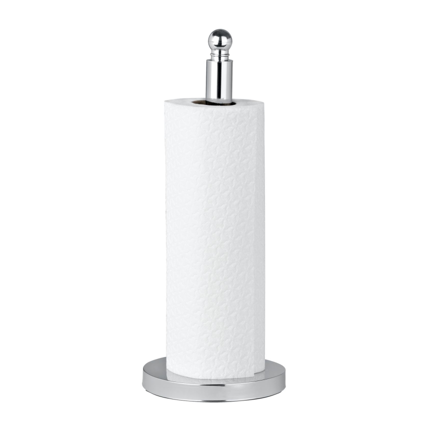 WENKO 16878100 - Soporte para papel higiénico VITERBO 14x35 cm plateado