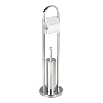 WENKO 16993100 - Juego para WC VASTO 22x81 cm acero inoxidable/plateado