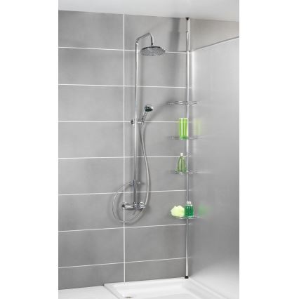 WENKO 18596100 - Elemento de esquina PREA 28x200 cm acero inoxidable / cromo brillante