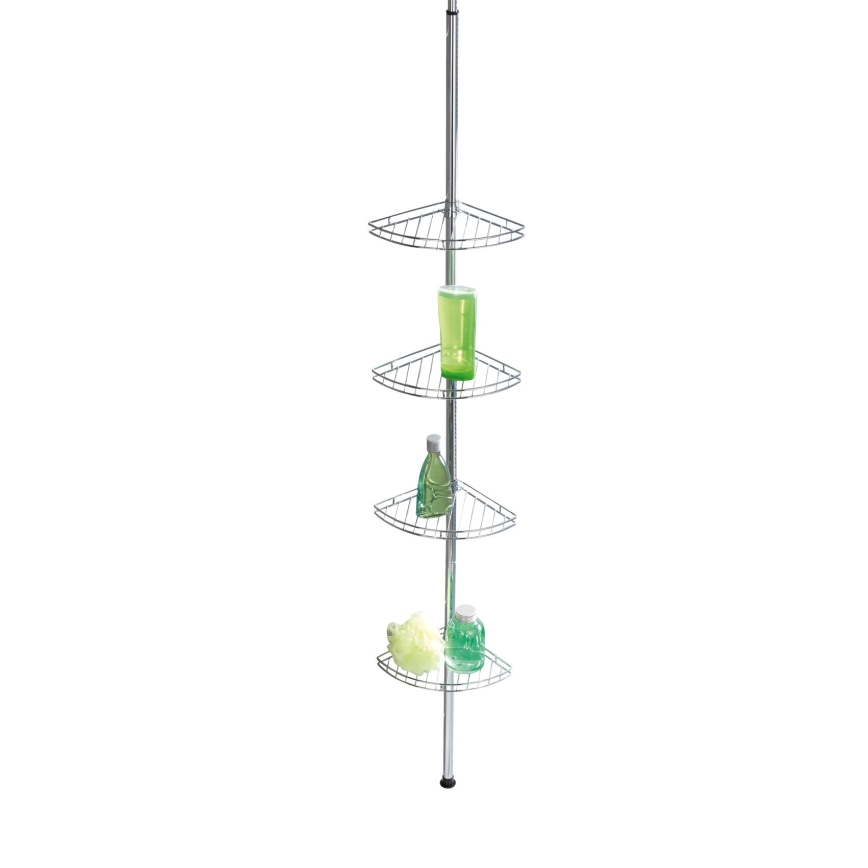 WENKO 18596100 - Elemento de esquina PREA 28x200 cm acero inoxidable / cromo brillante