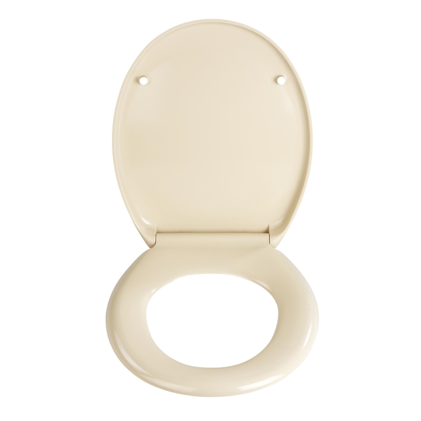 WENKO 18760100-WC asiento de inodoro OTTANA 37,5x44,5 cm beige/plata