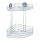 WENKO 18914100-Estante esquinero TURBO-LOC redondo de acero 26,5x33 cm cromado brillante