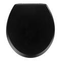 WENKO 20077100-WC Asiento de inodoro PRIMA 37x41 cm negro/plateado