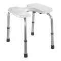 WENKO 206051100-Taburete SECURA 46x53,5 cm blanco/plateado