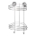 WENKO 20885100 - Estantería de esquina VACUUM-LOC redonda de acero, 24,5x41 cm, cromo brillante