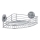 WENKO 20887100-Estante VACUUM-LOC redondo de acero 31x22,5 cm cromado brillante