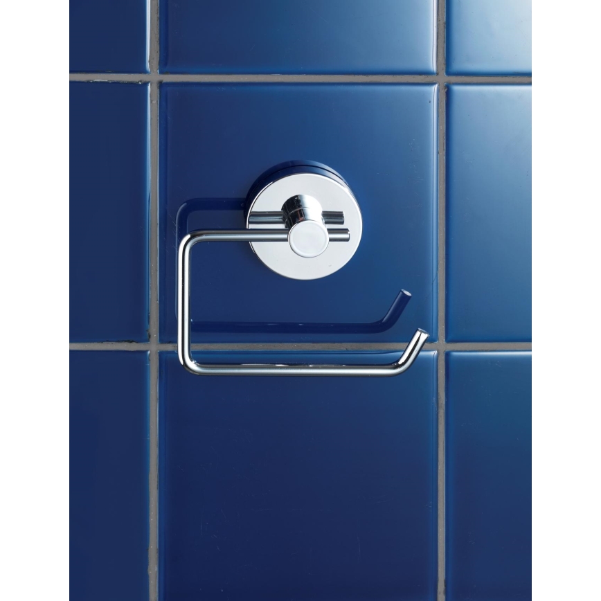 WENKO 20899100-Soporte para papel higiénico VACUUM-LOC MILAZZO 13x10,5 cm cromado brillante