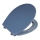 WENKO 22403100-WC asiento SAMOS 44,5x37,5 cm azul/plateado