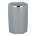 WENKO 22562100 - Papelera INCA 18,5x25,5 cm gris/cromo brillante