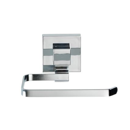 WENKO 22687100 - Portarrollos de papel higiénico VACUUM-LOC QUADRO ED 14x11 cm cromado brillante