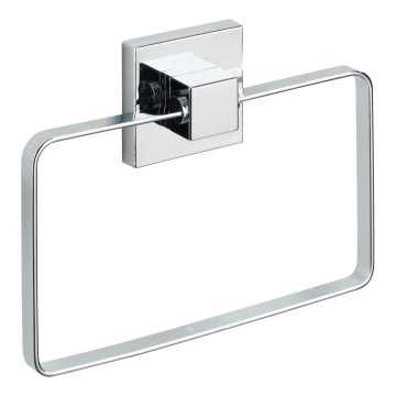 WENKO 22689100-Soporte para toallas VACUUM-LOC QUADRO ED 18,5x14 cm plateado/cromo brillante