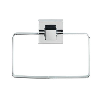 WENKO 22689100-Soporte para toallas VACUUM-LOC QUADRO ED 18,5x14 cm plateado/cromo brillante