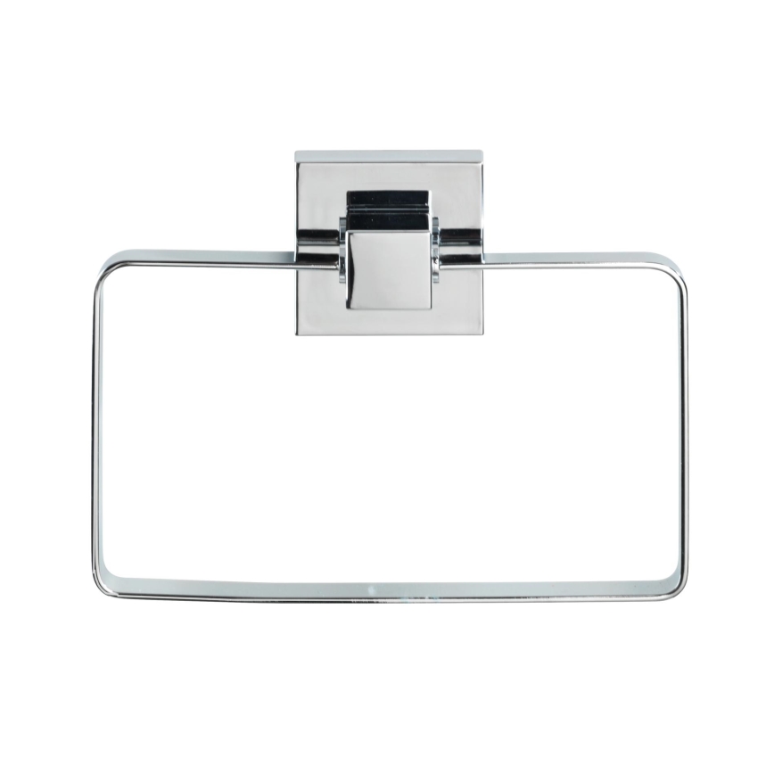 WENKO 22689100-Soporte para toallas VACUUM-LOC QUADRO ED 18,5x14 cm plateado/cromo brillante