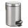 WENKO 22702100 - Cubo de basura LEMAN 17x25 cm acero inoxidable/satinado/negro
