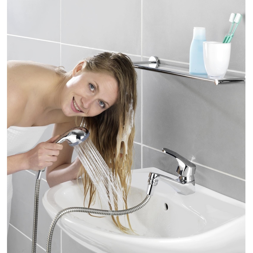WENKO 22866100 - Ducha UNIVERSAL 170x6,5 cm cromado brillante/plateado/gris
