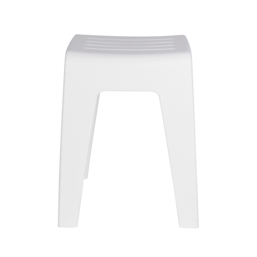 WENKO 22943100 - Taburete KUMBA 38x47 cm blanco
