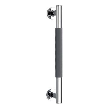 WENKO 23284100-Asidero SECURA 40,5x9 cm acero inoxidable/antracita/cromado brillante