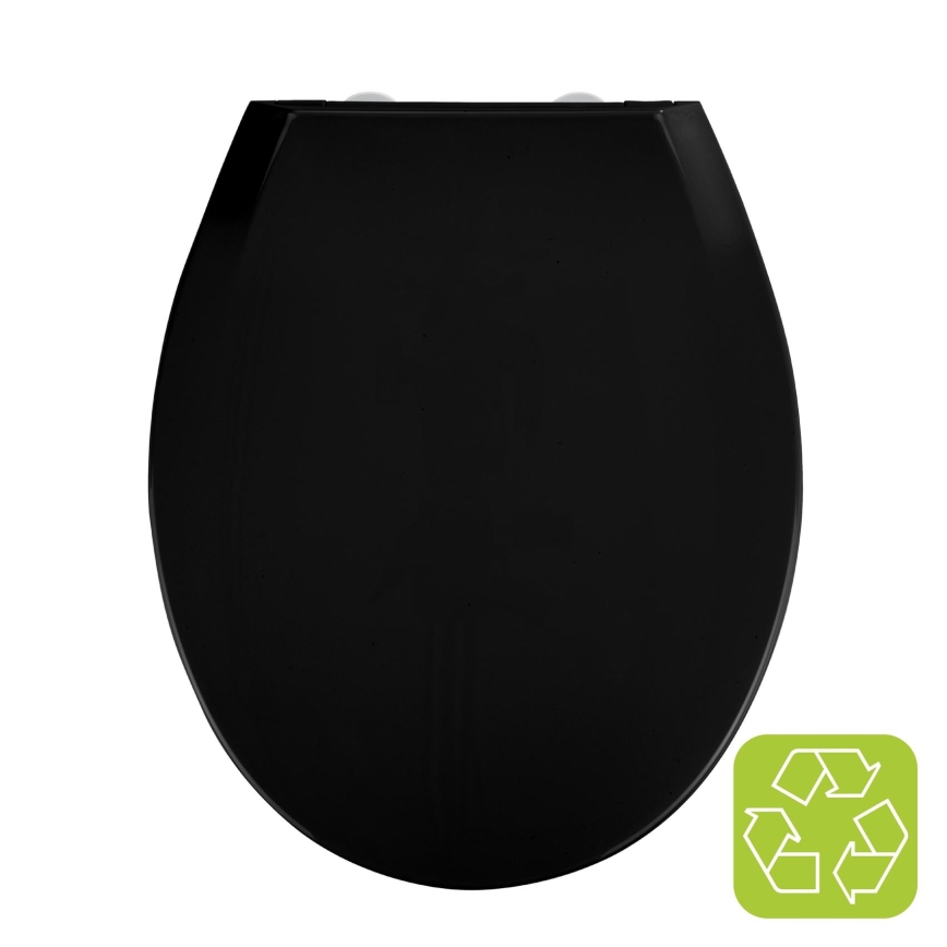 WENKO 23443100 - Asiento de inodoro KOS 44x37 cm negro