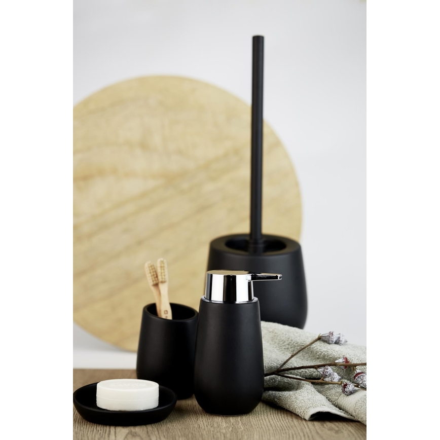 WENKO 23653100 - Jabonera BADI 11,5 x 3 cm negra