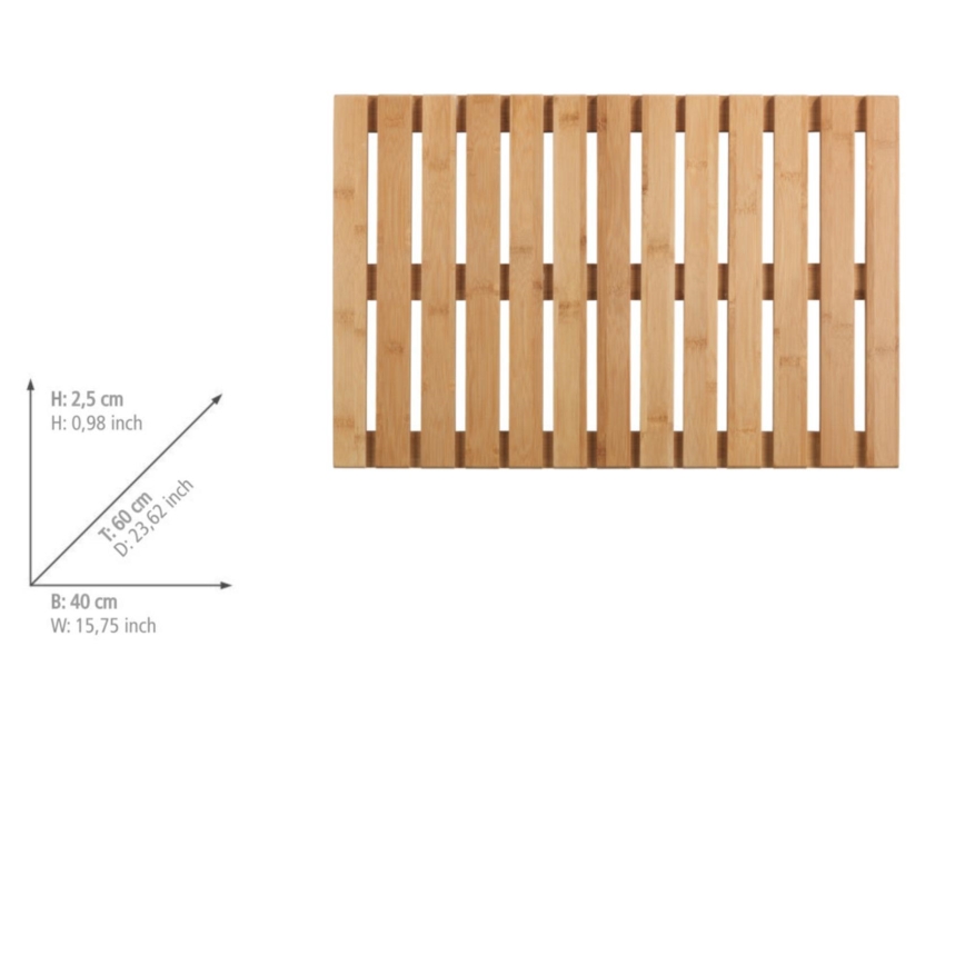 WENKO 23838100 – Alfombrilla 40x60 cm marrón