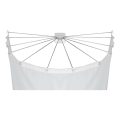 WENKO 23863100 - Soporte de ducha 96x72 cm acero inoxidable/blanco