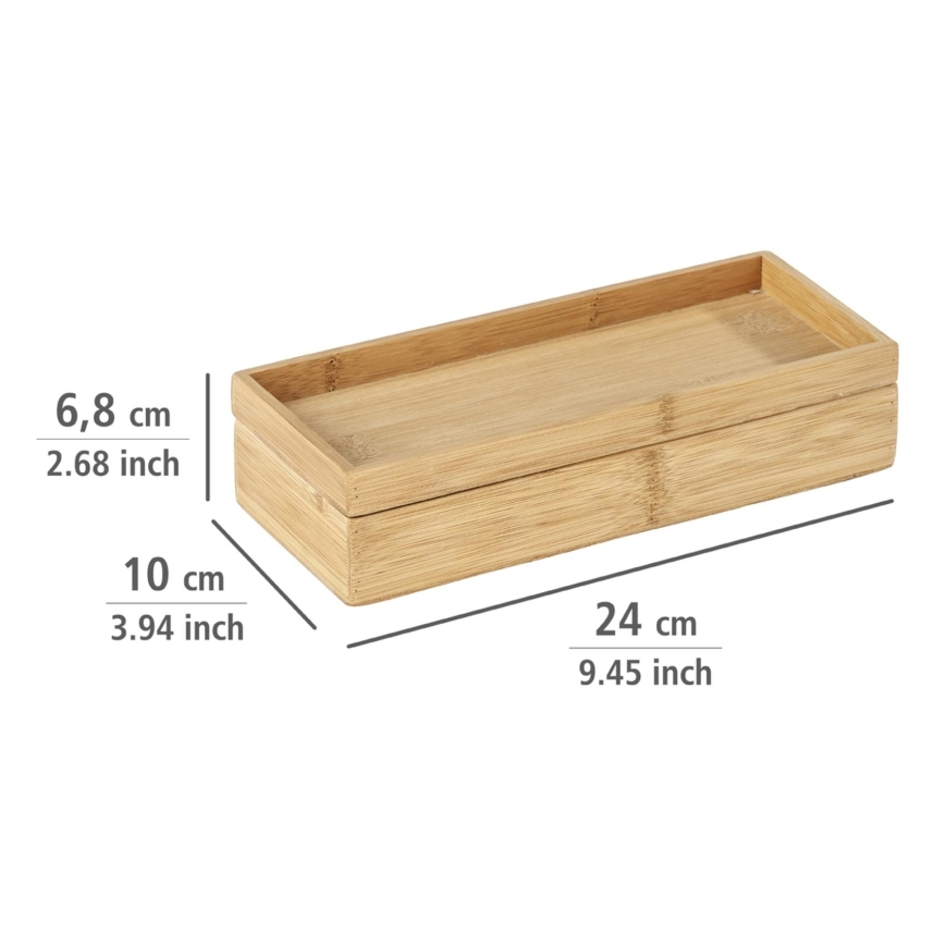 WENKO 23917100 - Caja TERRA 24x10 cm marrón