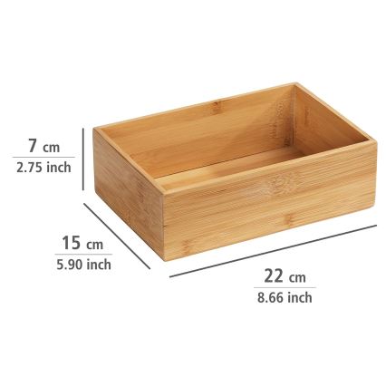 WENKO 23920100 - Bandeja TERRA 22x15 cm marrón