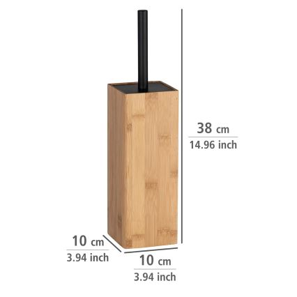 WENKO 23985100 - Cepillo para WC PADUA 10 x 38 cm marrón/negro