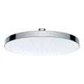 WENKO 24000100-Cabezal de ducha Limpieza automática 22,5x22,5 cm cromo brillante/blanco
