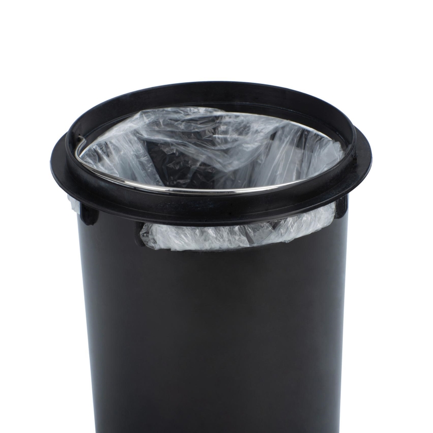 WENKO 24009800 - Papelera LEMAN 17x25 cm acero inoxidable/dorado/negro