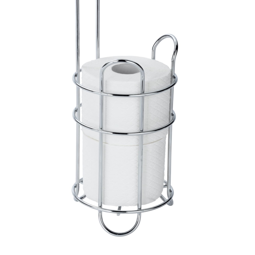 WENKO 24074800 - Soporte para papel higiénico 16x59 cm cromo brillante