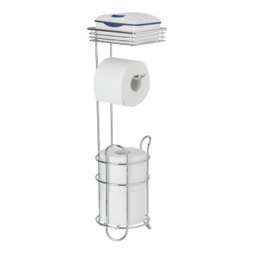 WENKO 24074800 - Soporte para papel higiénico 16x59 cm cromo brillante