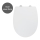 WENKO 24080800-WC Asiento de inodoro TAVOLA 36,5 x 45 cm blanco brillante, cromo