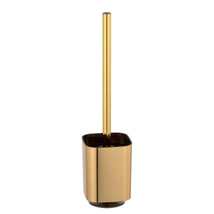WENKO 24162100 - Escobilla para WC AURON 9x38,5 cm dorada