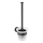 WENKO 24243100-WC Escobilla para WC BOSIO BLACK 10x35 cm acero inoxidable/plateado/satinado