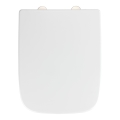 WENKO 24334100-Asiento de inodoro EXCLUSIVE 46,5x37 cm blanco/plateado