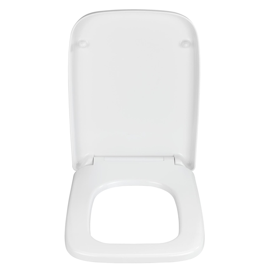 WENKO 24334100-Asiento de inodoro EXCLUSIVE 46,5x37 cm blanco/plateado