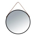 WENKO 24424100 - Espejo BORRONE 40x40 cm negro/plateado