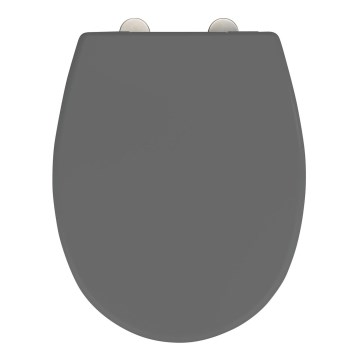 WENKO 24572100-WC asiento de inodoro VORNO NEO 46x37 cm gris/plateado