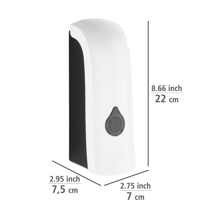 WENKO 24588100 - Dispensador de jabón RANERA 740 ml blanco/negro