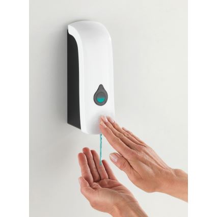 WENKO 24588100 - Dispensador de jabón RANERA 740 ml blanco/negro