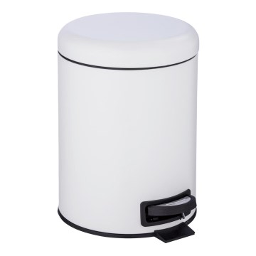WENKO 24678100 - Cubo LEMAN 21x24 cm blanco/negro