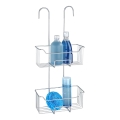 WENKO 24758100 - Repisa de ducha MILO 25x55 cm plateada/transparente