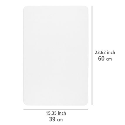 WENKO 24935100-Alfombrilla SIMI 39x60 cm blanca