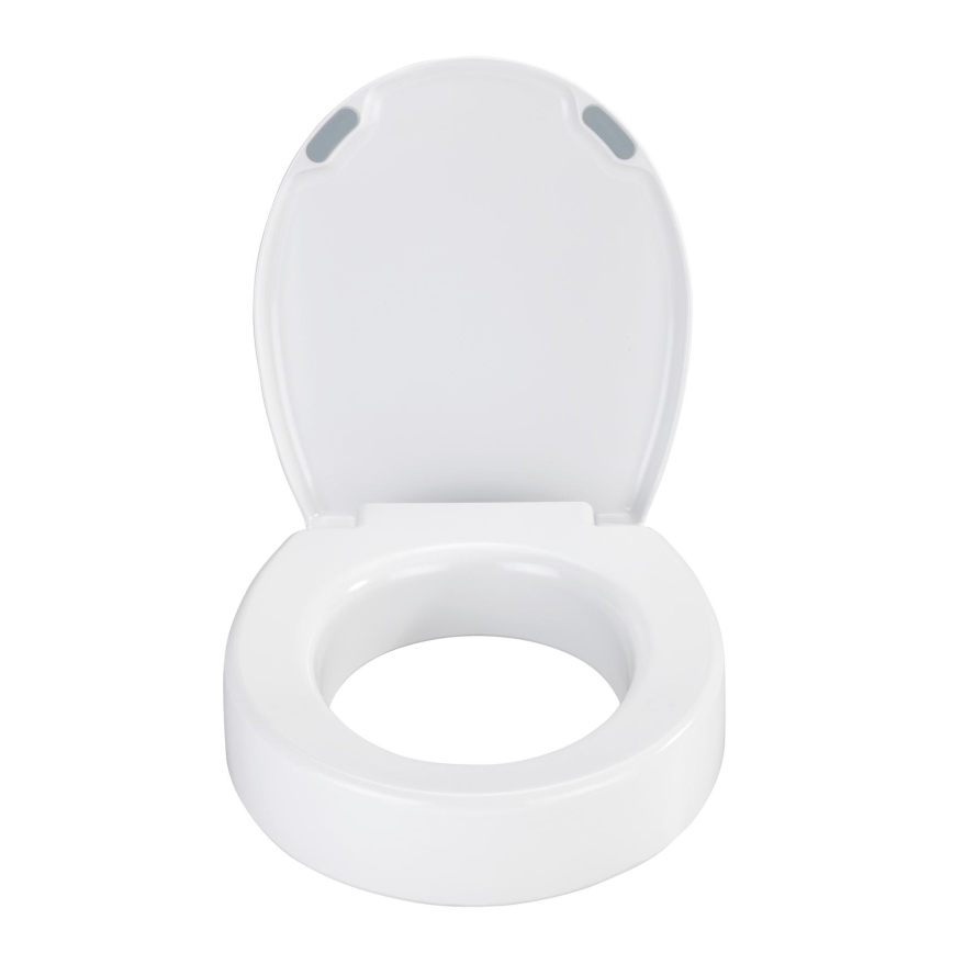 WENKO 25005100-Asiento de inodoro SECURA 37x44 cm blanco/gris