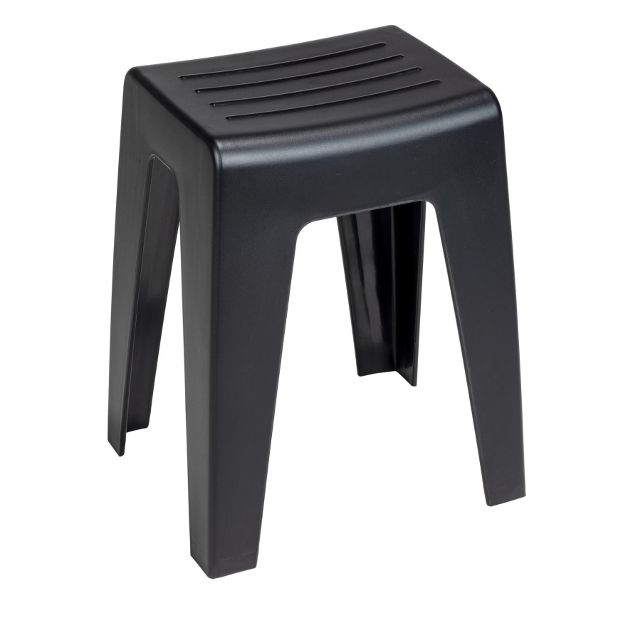 WENKO 25156100 - Taburete KUMBA 38x47 cm negro