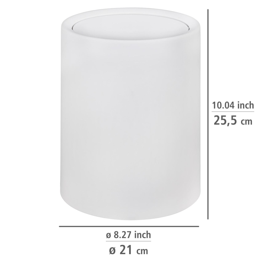 WENKO 25209100 - Cesta ATRI 21x25,5 cm blanca