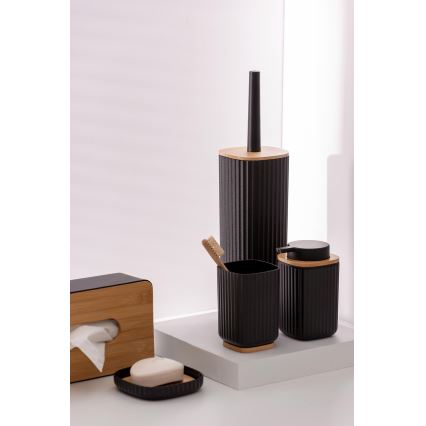 WENKO 25319100 - Caja de cosméticos ROTELLO 24x12,7 cm negro/marrón