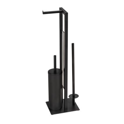 WENKO 25400100 - Escobilla para inodoro RIVALTA 18x70 cm negra