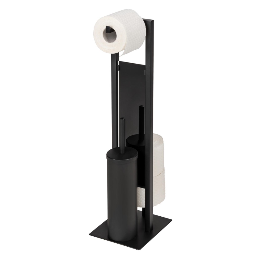 WENKO 25400100 - Escobilla para inodoro RIVALTA 18x70 cm negra